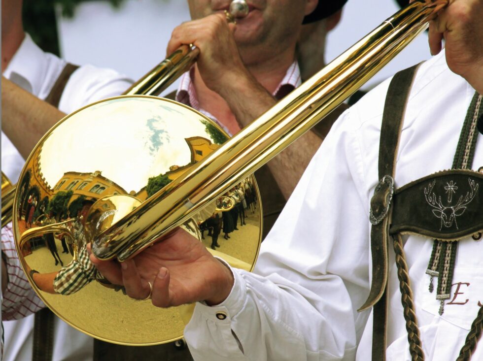 Messa in montagna dei suonatori di corno da caccia dell'Alto Adige